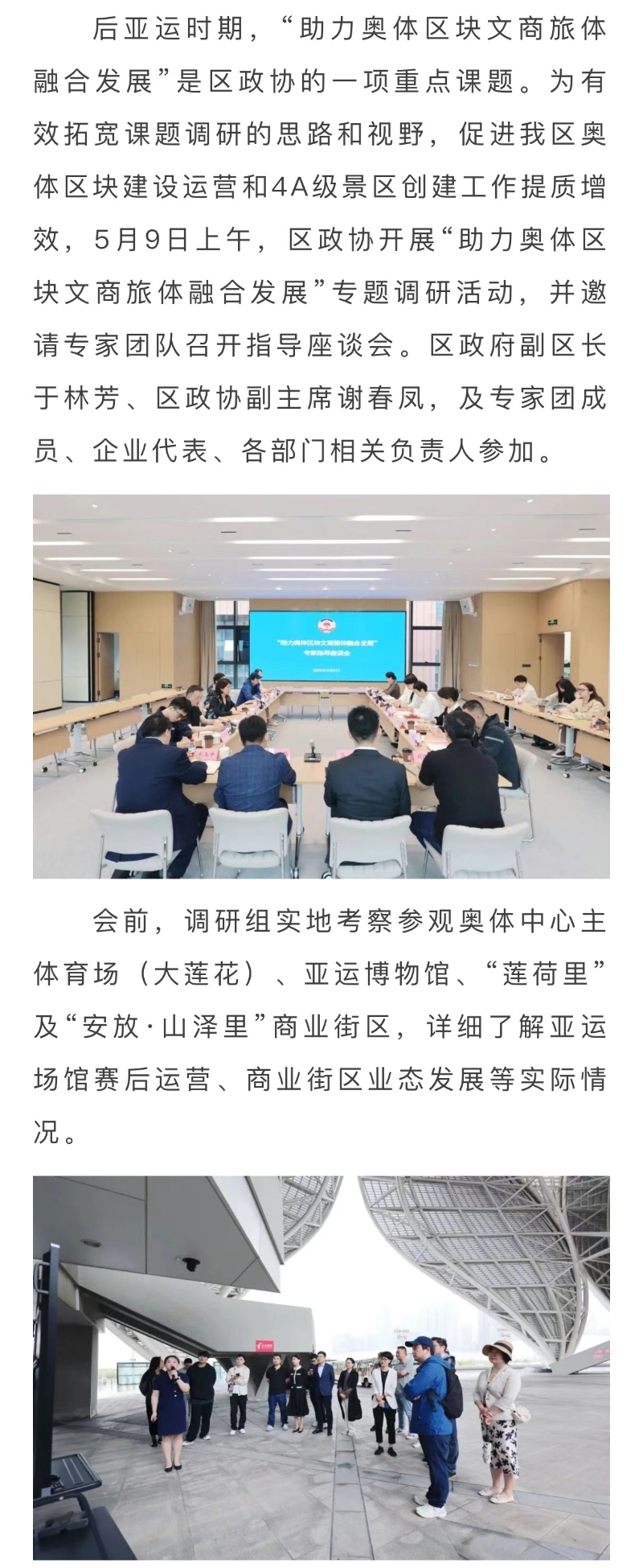 區政協開展“助力奧體區塊文商旅體融合發展”專題調研活動1.jpeg